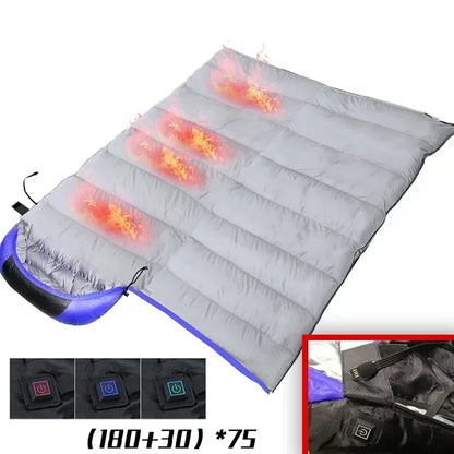 Heated Sleeping Bag - 4 heating zones